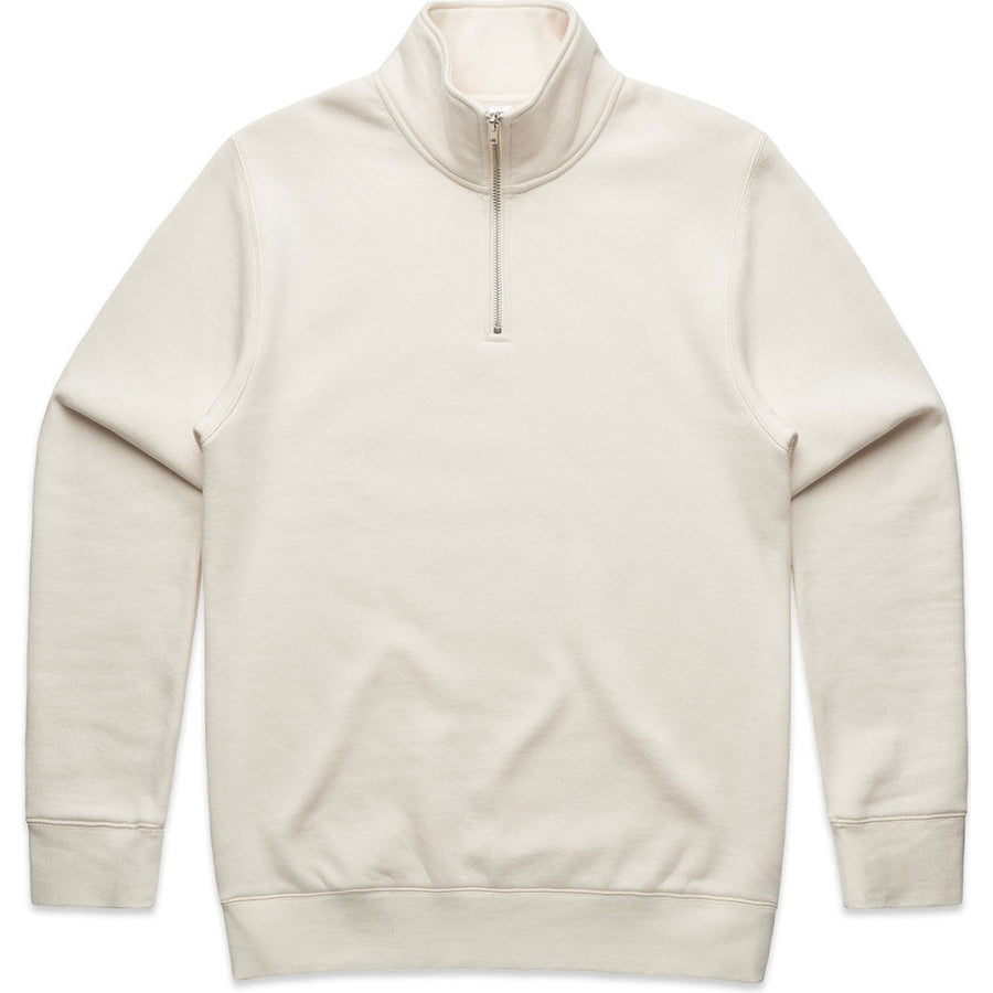 AS Colour Stencil Half Zip Crew | 5125 (Ecru)