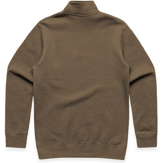 AS Colour 5125 Stencil Half Zip Crew - Back View | color:Walnut|view:back