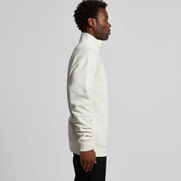 AS Colour Stencil Half Zip Crew | 5125 (White Marle)