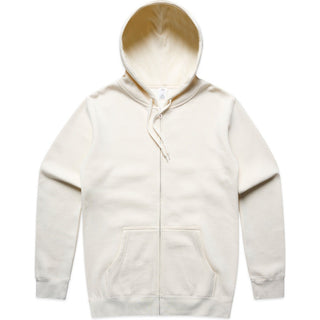 AS Colour 5104 Stencil Zip Hood - Front View | color:Ecru|view:front