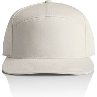 AS Colour 1184 Stock 7-Panel Cap - Front View | color:Bone|view:front