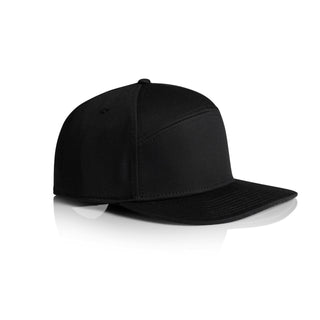 AS Colour Stock 7-Panel Cap | 1184 (Black)