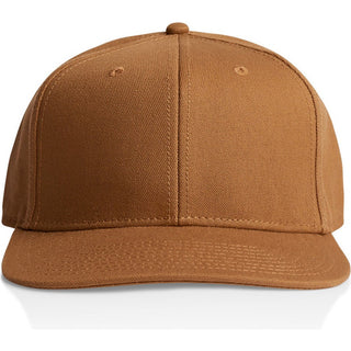 AS Colour 1173 Stock Canvas Cap - Front View | color:Camel|view:front