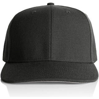 AS Colour 1100 Stock Cap - Front View | color:Coal|view:front