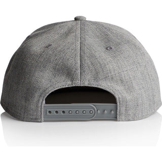 AS Colour 1100 Stock Cap - Back View | color:Grey Marle|view:back