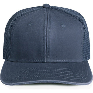 AS Colour 1102 Stock Faded Trucker - Front View | color:Faded Midnight|view:front