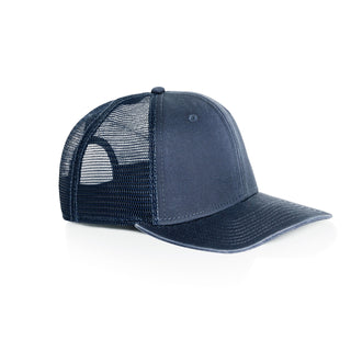 AS Colour 1102 Stock Faded Trucker - Side view | color:Faded Midnight|view:side