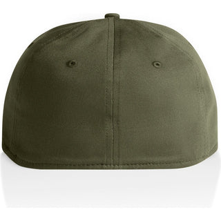 AS Colour 1106 Stock Flex Cap - Back View | color:Army|view:back