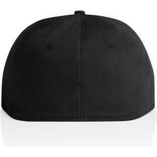 AS Colour 1106 Stock Flex Cap - Back View | color:Black|view:back
