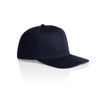 AS Colour 1106 Stock Flex Cap - Side view | color:Navy|view:side