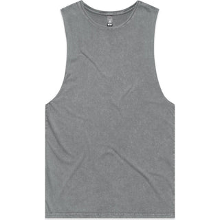 AS Colour 5039 Stone Wash Barnard Tank - Front View | color:Ash Stone|view:front