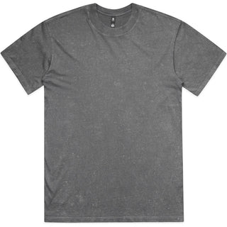 AS Colour 5085 Stone Wash Heavy Tee - Front View | color:Coal Stone|view:front