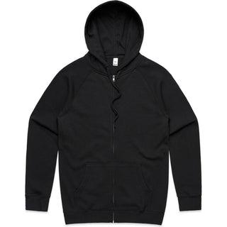 AS Colour 5109 Supply Zip Hood - Front View | color:Black|view:front