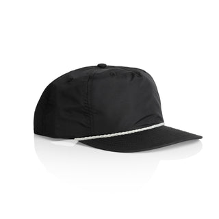 AS Colour 1123 Surf Rope Cap - Side view | color:Black/White|view:side