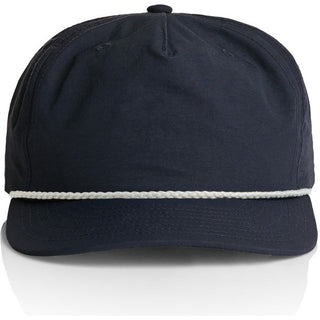 AS Colour 1123 Surf Rope Cap - Front View | color:Navy/White|view:front