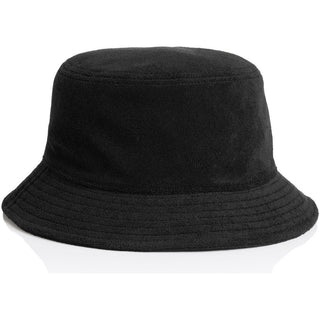 AS Colour 1175 Terry Bucket Hat - Front View | color:Black|view:front