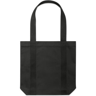 AS Colour 1008 Two-Tone Carrie Tote - Front View | color:Coal/Black|view:front