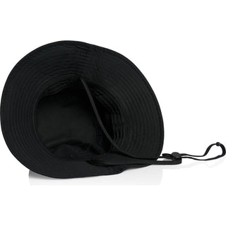 AS Colour 1172 Wide Brim Bucket Hat - Back View | color:Black|view:back