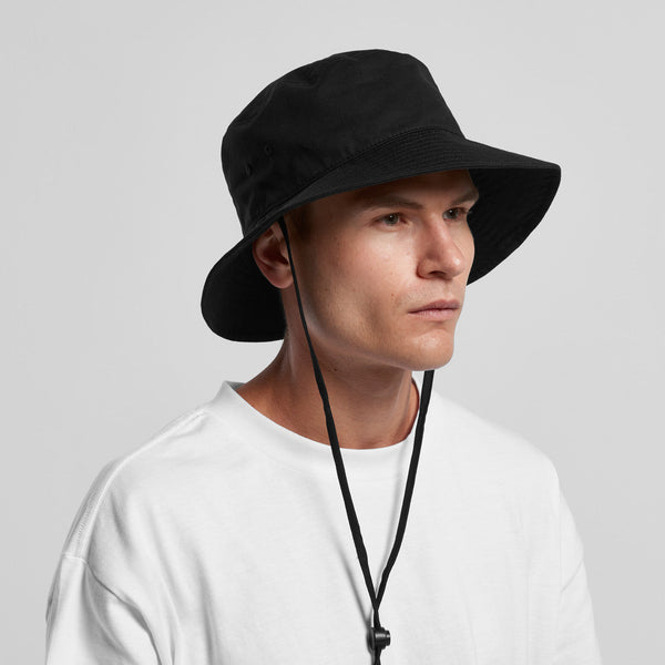 AS Colour Wide Brim Bucket Hat | 1172 (Black)