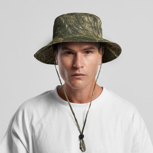 AS Colour Wide Brim Camo Bucket Hat | 1172C (Tree Camo)