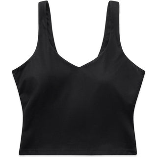 AS Colour 4641 Wo's Active Bra Tank - Front View | color:Black|view:front