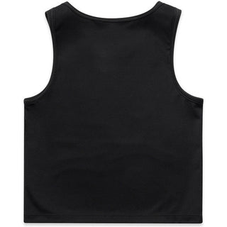 AS Colour 4642 Wo's Active Crop Tank - Back View | color:Black|view:back