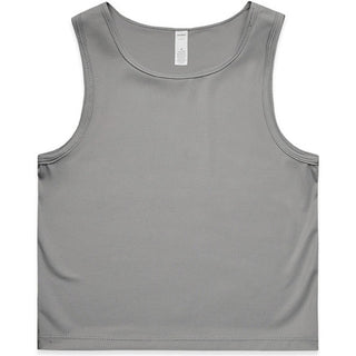 AS Colour 4642 Wo's Active Crop Tank - Front View | color:Shadow|view:front