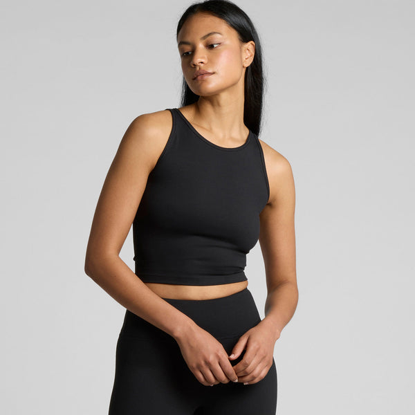 AS Colour Women's Active Crop Tank | 4642 (Ink Blue)