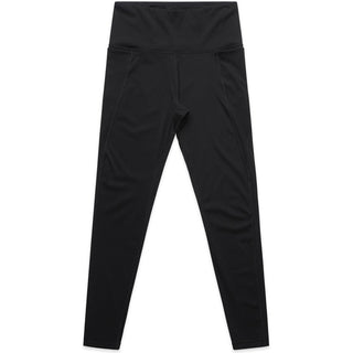 AS Colour 4630 Wo's Active Leggings - Front View | color:Black|view:front