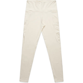 AS Colour 4630 Wo's Active Leggings - Front View | color:Ecru|view:front