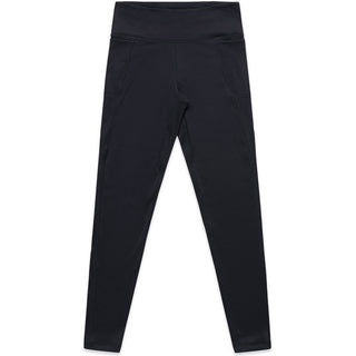 AS Colour 4630 Wo's Active Leggings - Front View | color:Ink Blue|view:front