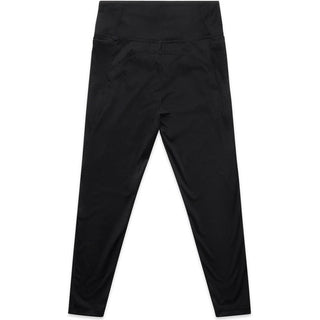 AS Colour 4631 Wo's Active Mid Leggings - Back View | color:Black|view:back