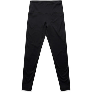 AS Colour 4634 Wo's Active Seamless Leggings - Front View | color:Black|view:front