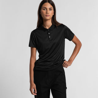 AS Colour Women's Active Work Polo | 4425 (Black)