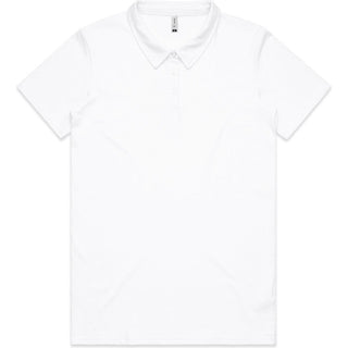 AS Colour 4402 Wo's Amy Polo - Front View | color:White|view:front