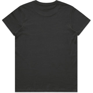 AS Colour 4051 Wo's Basic Tee - Back View | color:Coal|view:back