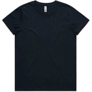AS Colour 4051 Wo's Basic Tee - Front View | color:Navy|view:front