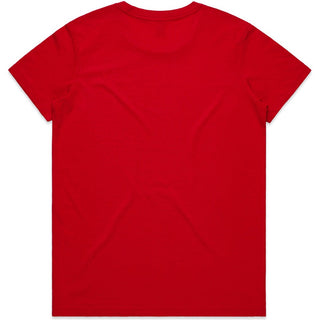 AS Colour 4051 Wo's Basic Tee - Back View | color:Red|view:back