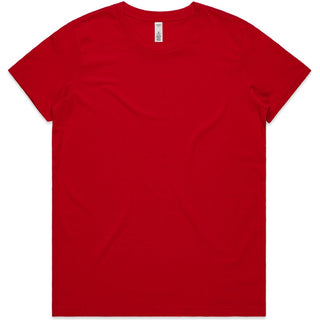 AS Colour 4051 Wo's Basic Tee - Front View | color:Red|view:front