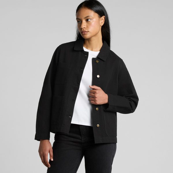 AS Colour Women's Canvas Chore Jacket | 4524 (Black)