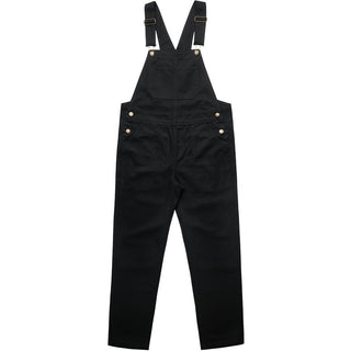 AS Colour 4980 Wo's Canvas Overalls - Front View | color:Black|view:front