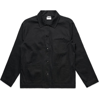 AS Colour 4522 Wo's Chore Jacket - Front View | color:Black|view:front
