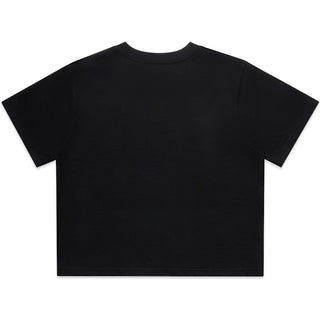 AS Colour 4072 Wo's Classic Crop Tee - Back View | color:Black|view:back