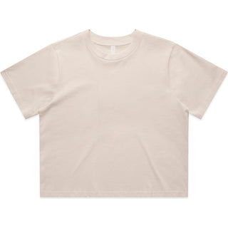 AS Colour 4072 Wo's Classic Crop Tee - Front View | color:Bone|view:front