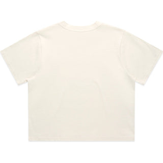 AS Colour 4072 Wo's Classic Crop Tee - Back View | color:Ecru|view:back