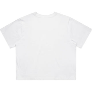 AS Colour 4072 Wo's Classic Crop Tee - Back View | color:White|view:back