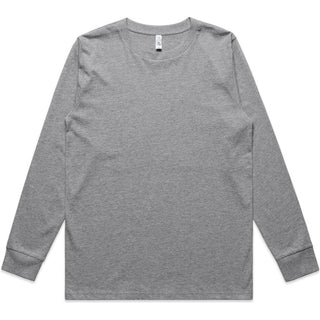 AS Colour 4073 Wo's Classic L/S Tee - Front View | color:Grey Marle|view:front