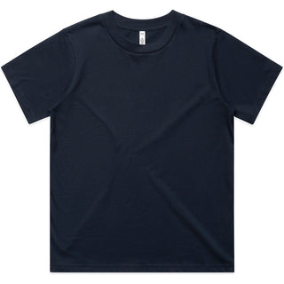 AS Colour  Wo's Classic Minus Tee [-5cm] 4079 (Navy) - Front View | color:|view:front