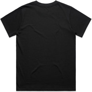 AS Colour 4026 Wo's Classic Tee - Back View | color:Black|view:back