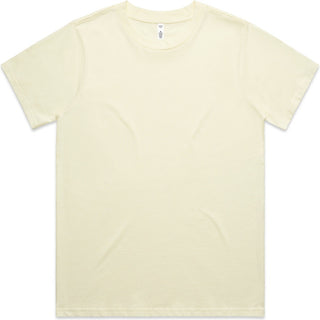 AS Colour 4026 Wo's Classic Tee - Front View | color:Butter|view:front